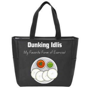 Indian Quotes Idli Lovers Indian Food Culture Zip Tote Bag