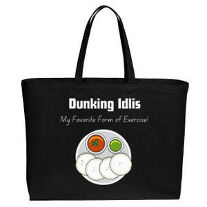 Indian Quotes Idli Lovers Indian Food Culture Cotton Canvas Jumbo Tote