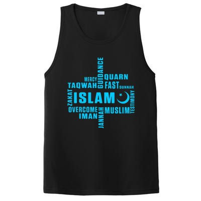 Islam Quran Mosque Muslim Islamic Religion Allah Eid Gift PosiCharge Competitor Tank