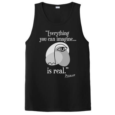 Inspirational Quote Pablo Picasso PosiCharge Competitor Tank