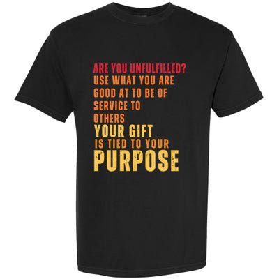 Inspirational Quote Purposes Saying Garment-Dyed Heavyweight T-Shirt