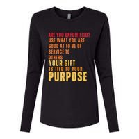 Inspirational Quote Purposes Saying Womens Cotton Relaxed Long Sleeve T-Shirt