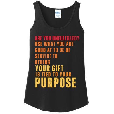 Inspirational Quote Purposes Saying Ladies Essential Tank