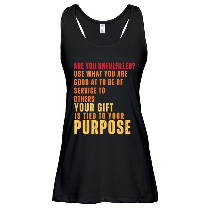 Inspirational Quote Purposes Saying Ladies Essential Flowy Tank