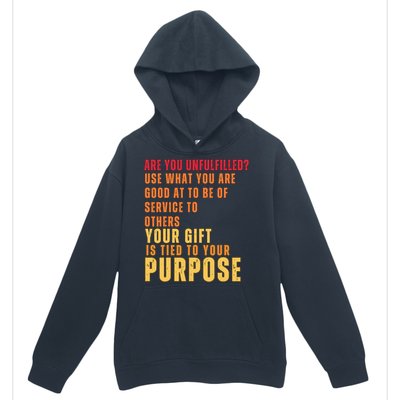 Inspirational Quote Purposes Saying Urban Pullover Hoodie