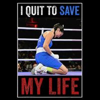I Quit To Save My Life Carini Italian Boxer Women Boxing 16 in Basic Backpack