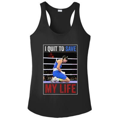 I Quit To Save My Life Carini Italian Boxer Women Boxing Ladies PosiCharge Competitor Racerback Tank