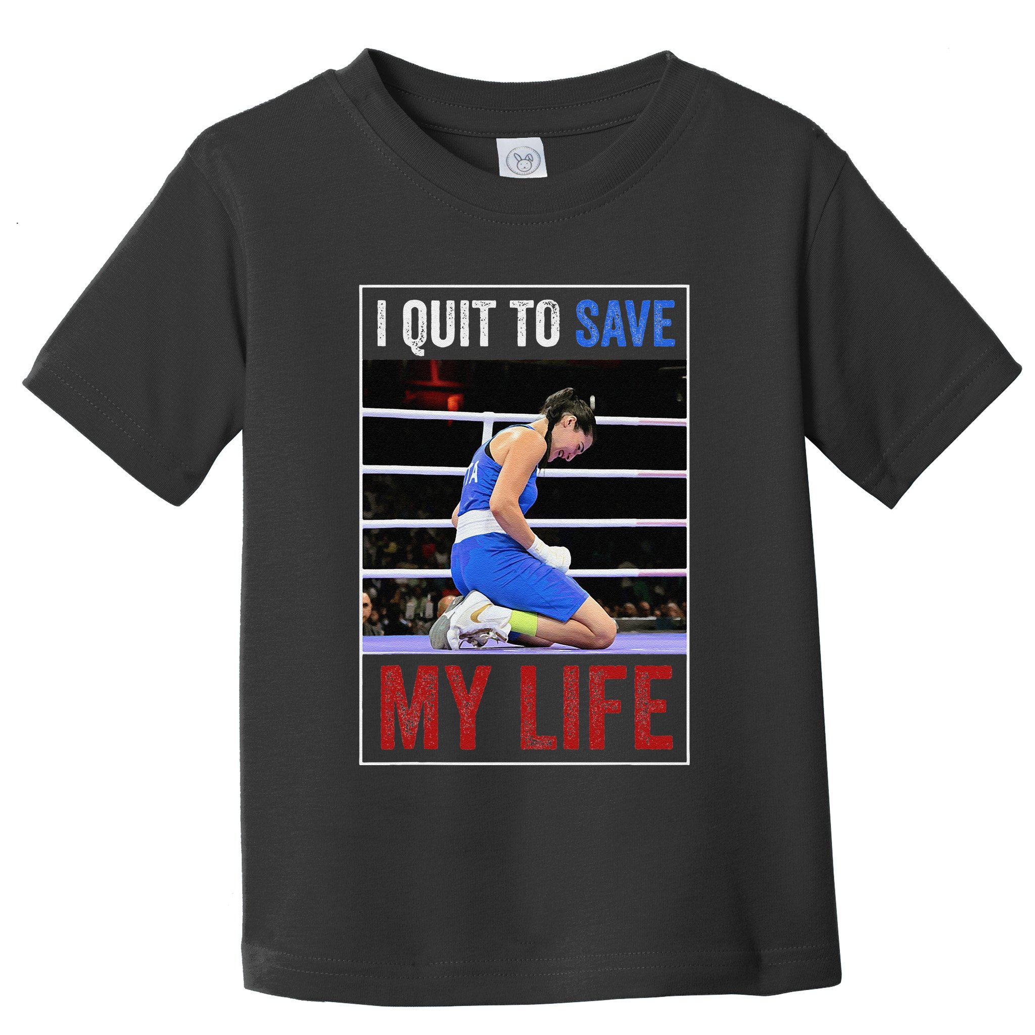 I Quit To Save My Life Carini Italian Boxer Women Boxing Toddler T-Shirt