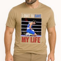 I Quit To Save My Life Carini Italian Boxer Women Boxing Cooling Performance Crew T-Shirt