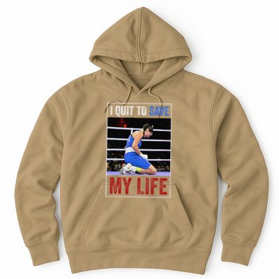 I Quit To Save My Life Carini Italian Boxer Women Boxing Hoodie