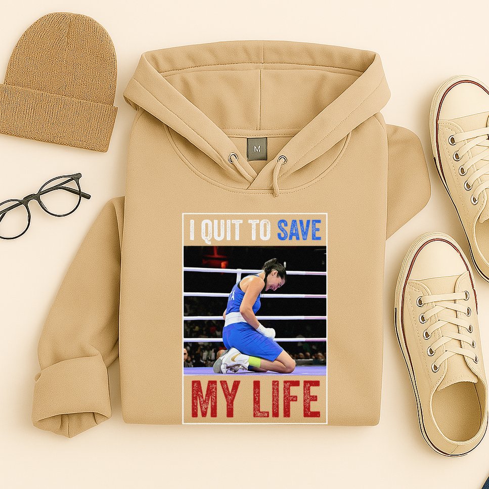 I Quit To Save My Life Carini Italian Boxer Women Boxing Hoodie