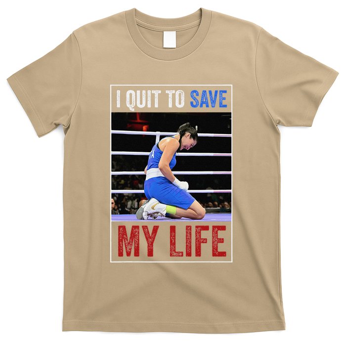 I Quit To Save My Life Carini Italian Boxer Women Boxing T-Shirt