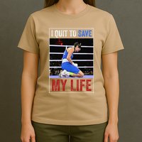 I Quit To Save My Life Carini Italian Boxer Women Boxing T-Shirt