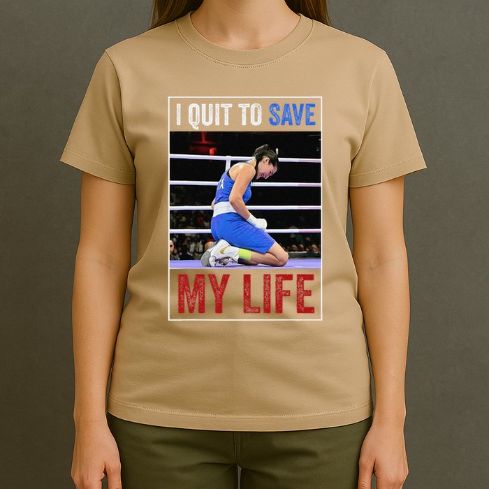 I Quit To Save My Life Carini Italian Boxer Women Boxing T-Shirt
