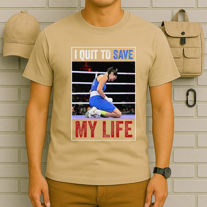 I Quit To Save My Life Carini Italian Boxer Women Boxing T-Shirt