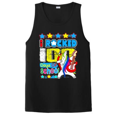 I Rocked 100 Days Of School 100th Day Guitar Music Gifts PosiCharge Competitor Tank