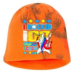 I Rocked 100 Days Of School 100th Day Guitar Music Gifts Kati - Camo Knit Beanie