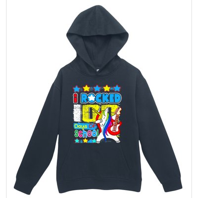 I Rocked 100 Days Of School 100th Day Guitar Music Gifts Urban Pullover Hoodie