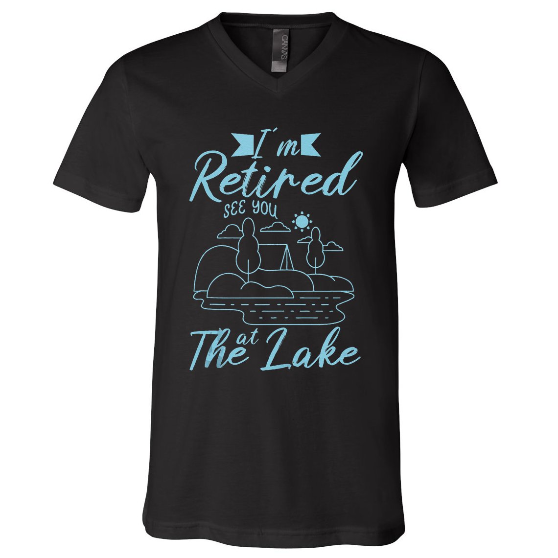 IM Retired 2025 See You At The Lake Fishing Lover Trip V-Neck T-Shirt