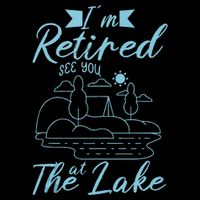 IM Retired 2025 See You At The Lake Fishing Lover Trip Sustainable Knit Beanie