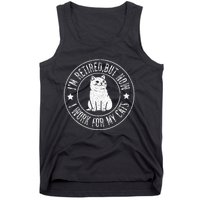 Im retired 2024 But Now I Work For My Cats Funny Retirement  Tank Top