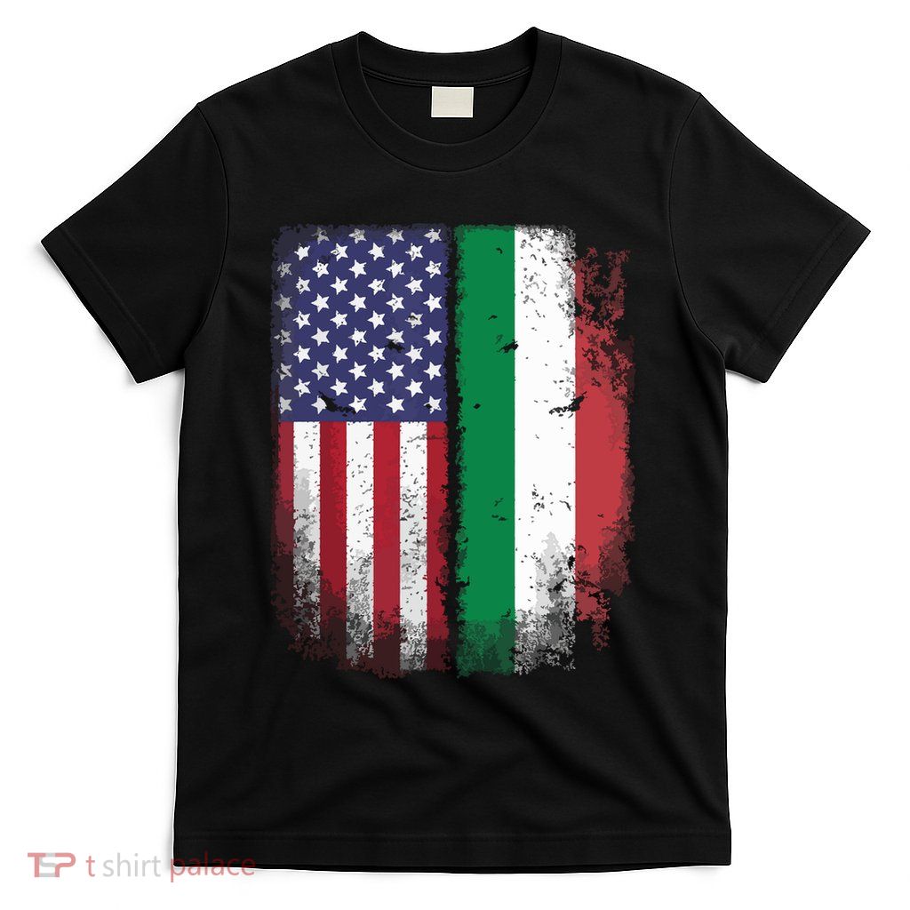 Italian Roots American Born Italia Usa Flag America Italy T-Shirt