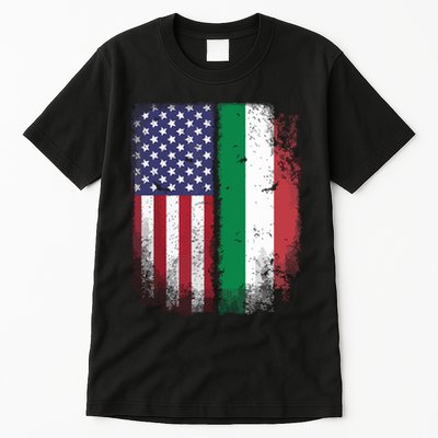 Italian Roots American Born Italia Usa Flag America Italy Tall T-Shirt