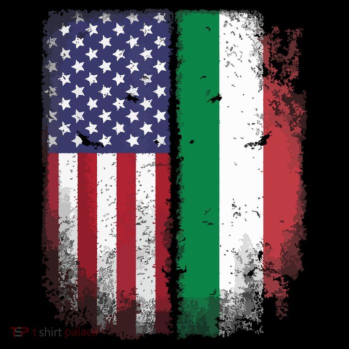 Italian Roots American Born Italia Usa Flag America Italy Tall T-Shirt