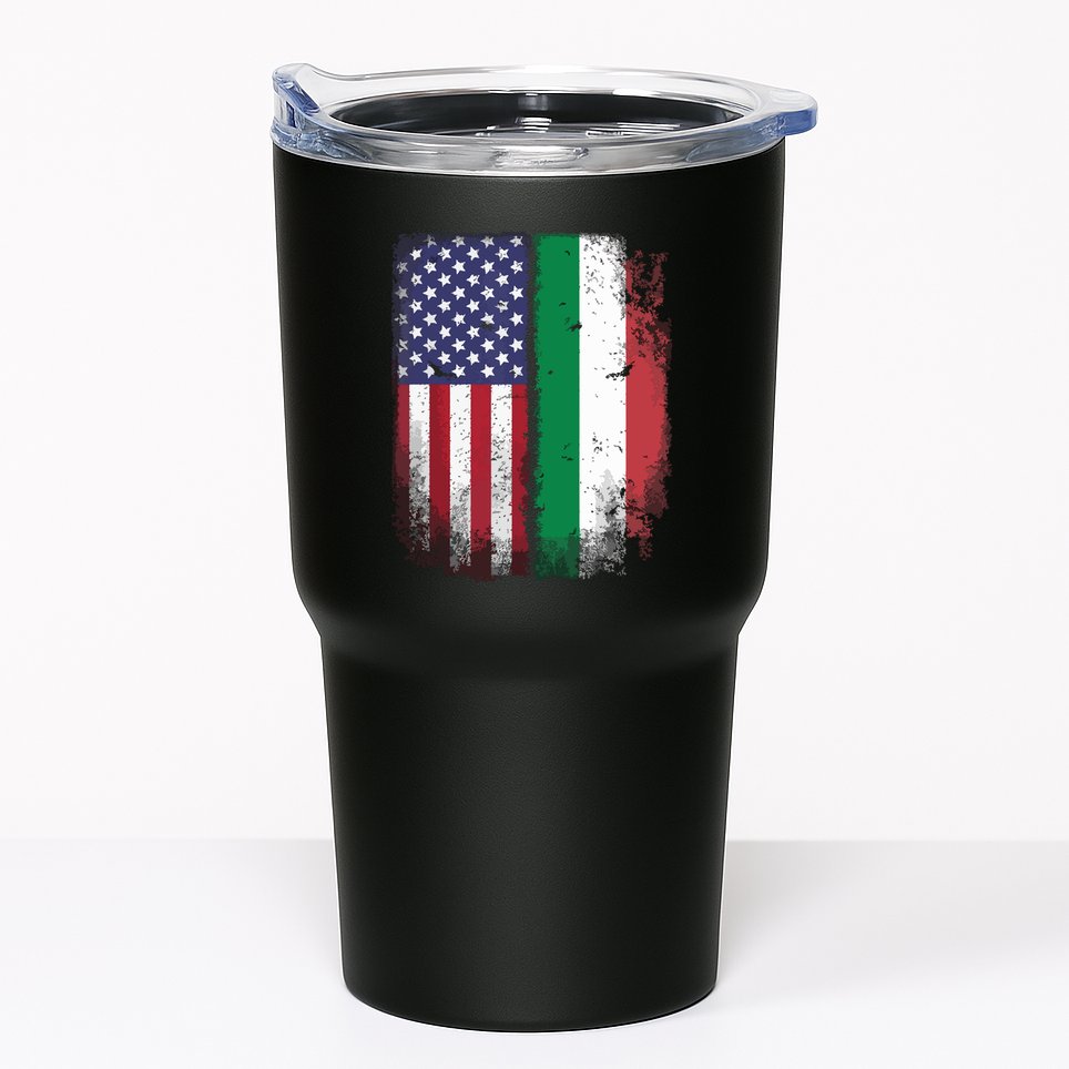 Italian Roots American Born Italia Usa Flag America Italy Tumbler