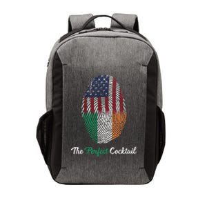 Irish Roots And Proud Irish American Flag Irish Tricolour Gift Vector Backpack