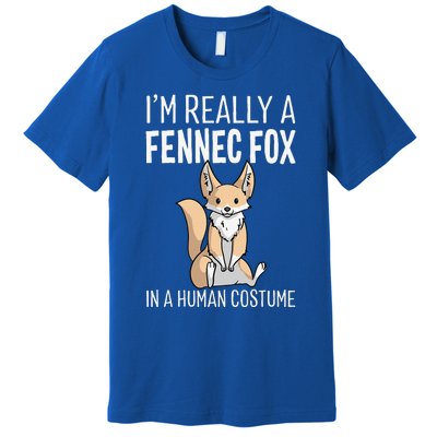 Im Really A Fennec Fox In A Human Costume Halloween Cute Premium T-Shirt