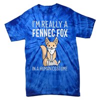 Im Really A Fennec Fox In A Human Costume Halloween Cute Tie-Dye T-Shirt