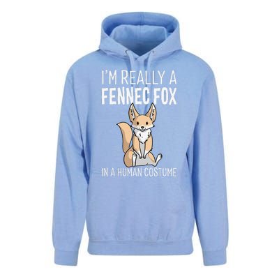 Im Really A Fennec Fox In A Human Costume Halloween Cute Unisex Surf Hoodie