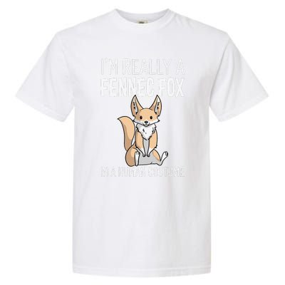 Im Really A Fennec Fox In A Human Costume Halloween Cute Garment-Dyed Heavyweight T-Shirt