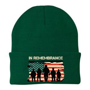 In Remembrance American Flag Usa Knit Cap Winter Beanie