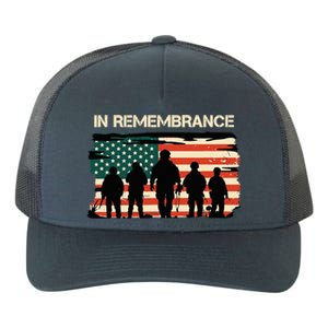 In Remembrance American Flag Usa Yupoong Adult 5-Panel Trucker Hat