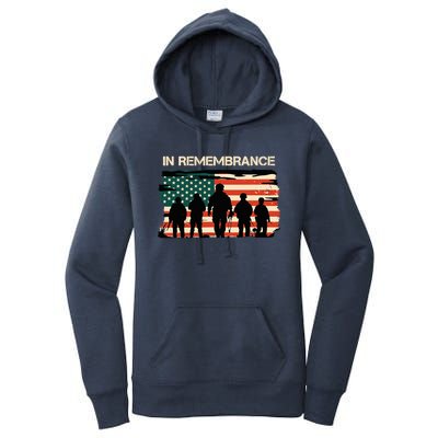 In Remembrance American Flag Usa Women's Pullover Hoodie