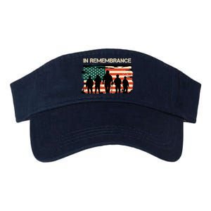 In Remembrance American Flag Usa Valucap Bio-Washed Visor