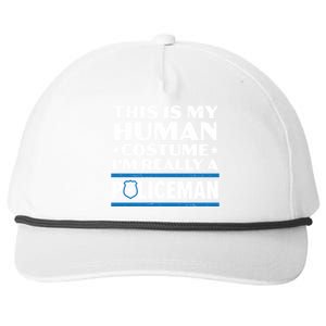 I'm Really A Policeman Police Officer Law Enforcement Great Gift Snapback Five-Panel Rope Hat