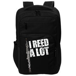 I Reed A Lot Oboe Player Funny Oboes Music Gift Impact Tech Backpack