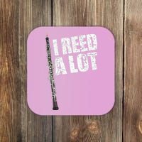 I Reed A Lot Oboe Player Funny Oboes Music Coaster