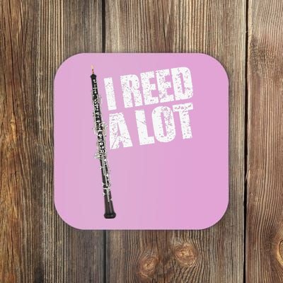 I Reed A Lot Oboe Player Funny Oboes Music Coaster