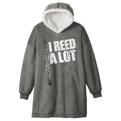 I Reed A Lot Oboe Player Funny Oboes Music Hooded Wearable Blanket