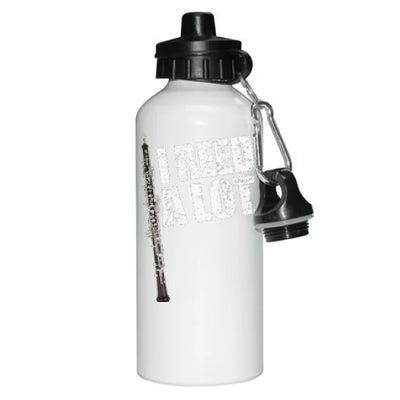 I Reed A Lot Oboe Player Funny Oboes Music Aluminum Water Bottle