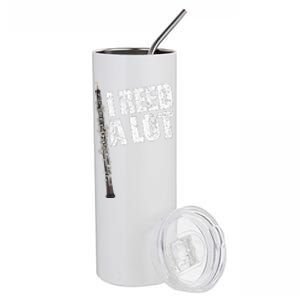 I Reed A Lot Oboe Player Funny Oboes Music Stainless Steel Tumbler