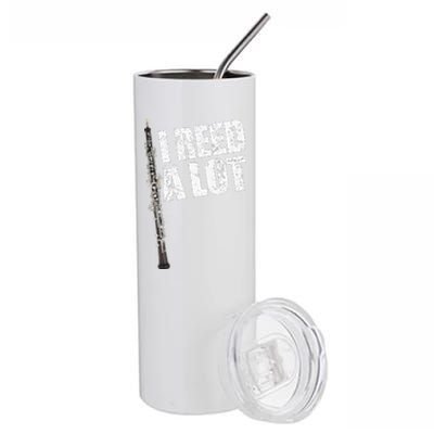 I Reed A Lot Oboe Player Funny Oboes Music Stainless Steel Tumbler