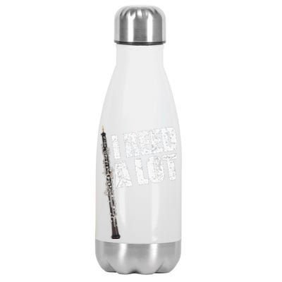 I Reed A Lot Oboe Player Funny Oboes Music Stainless Steel Insulated Water Bottle