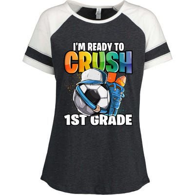 Im Really A Shark This Is My Human Costume Big Graphic Fish Enza Ladies Jersey Colorblock Tee