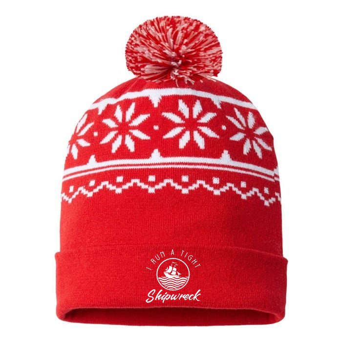 I Run A Tight Shipwreck USA-Made Snowflake Beanie