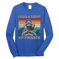 I Run A Ight Shipwreck Raccoon Captain Long Sleeve Shirt